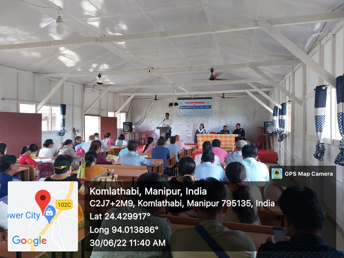 ONE DAY WORKSHOP ON IMPLEMENTATION OF NEP, 2020 | SOUTH EAST MANIPUR ...